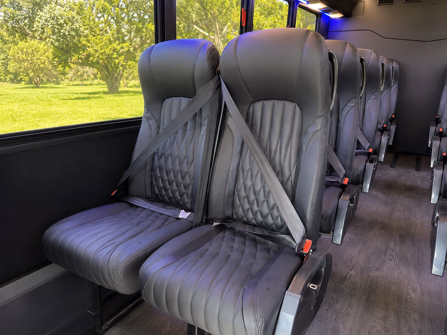 15 passenger minibus inside