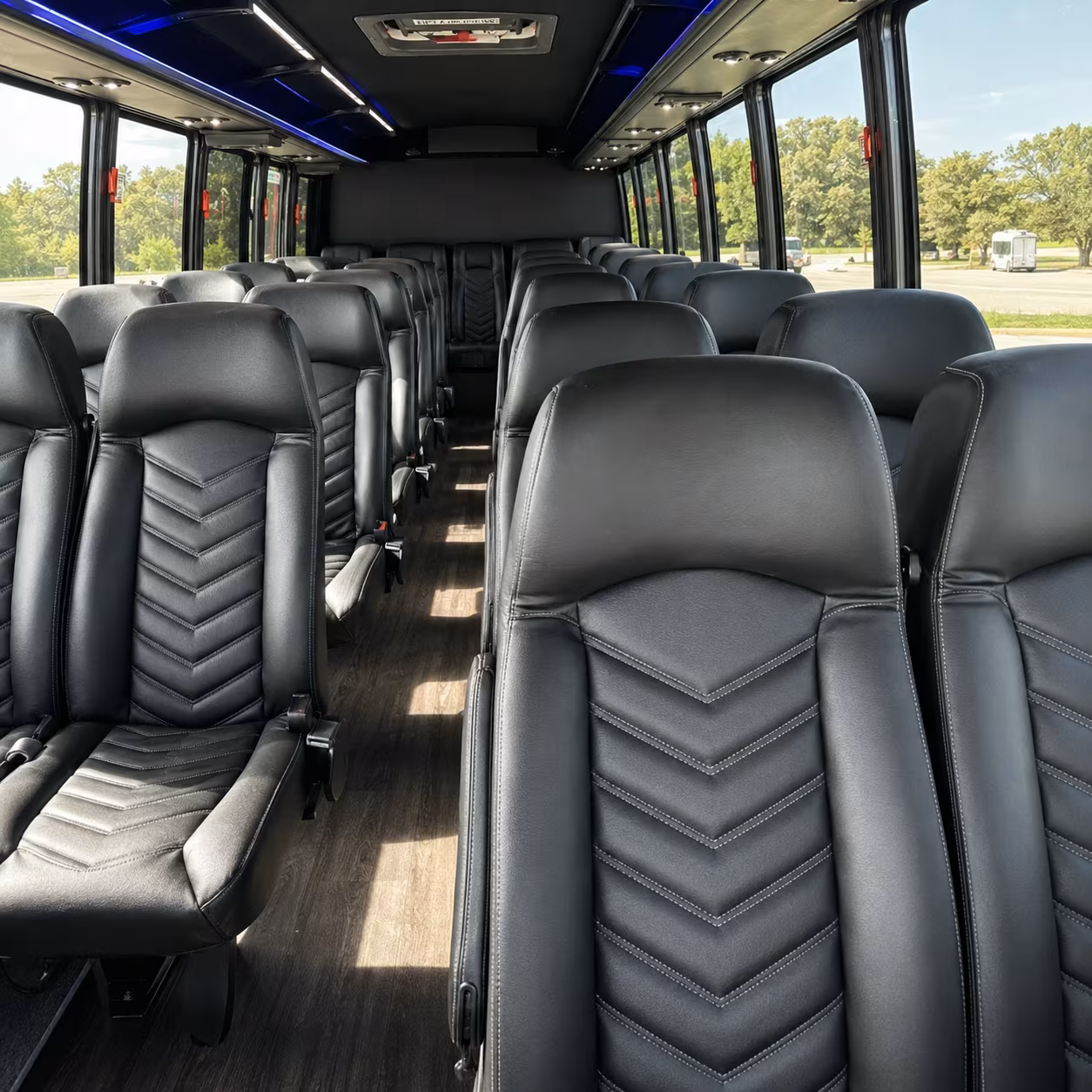 35 passenger minibus interior