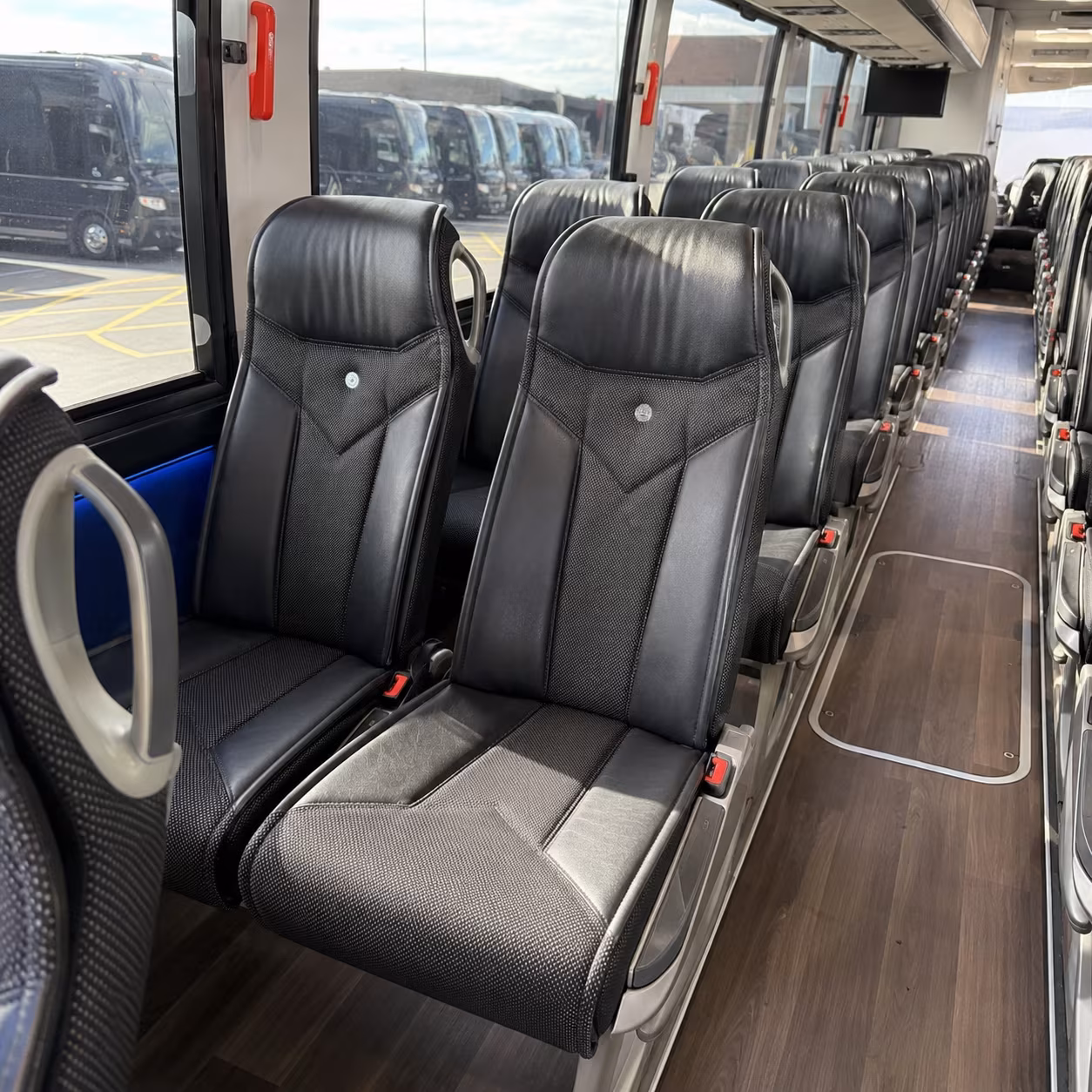 lexington charter bus rental inside